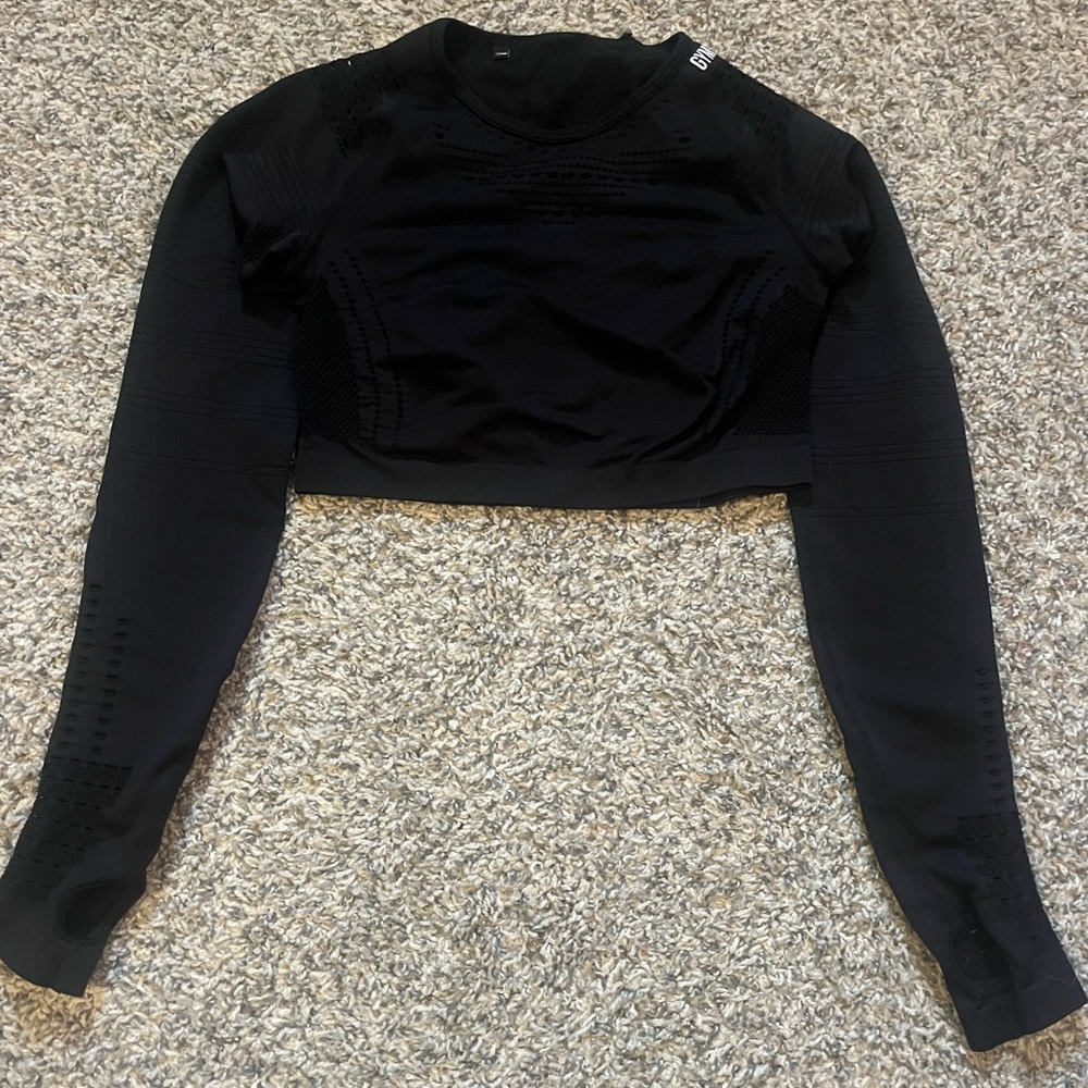 Gymshark Flawless Knit Long Sleeve Crop Top
